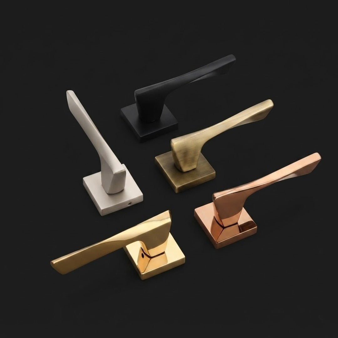 Trevoxa Brass Rose Lever Handle – BS-1028